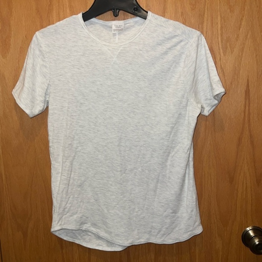 Zara T-Shirt Boys Size 13/14 Grey Short Sleeve Curved Hem Crew Neck Tee